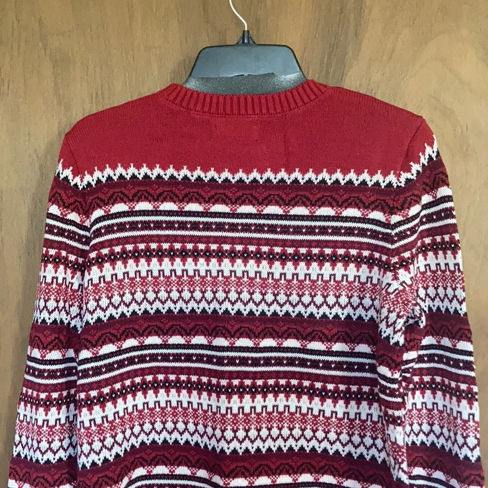 Relist 2/21 ❌ Croft & barrow classic crewneck fair isle sweater LP - Picture 14 of 16